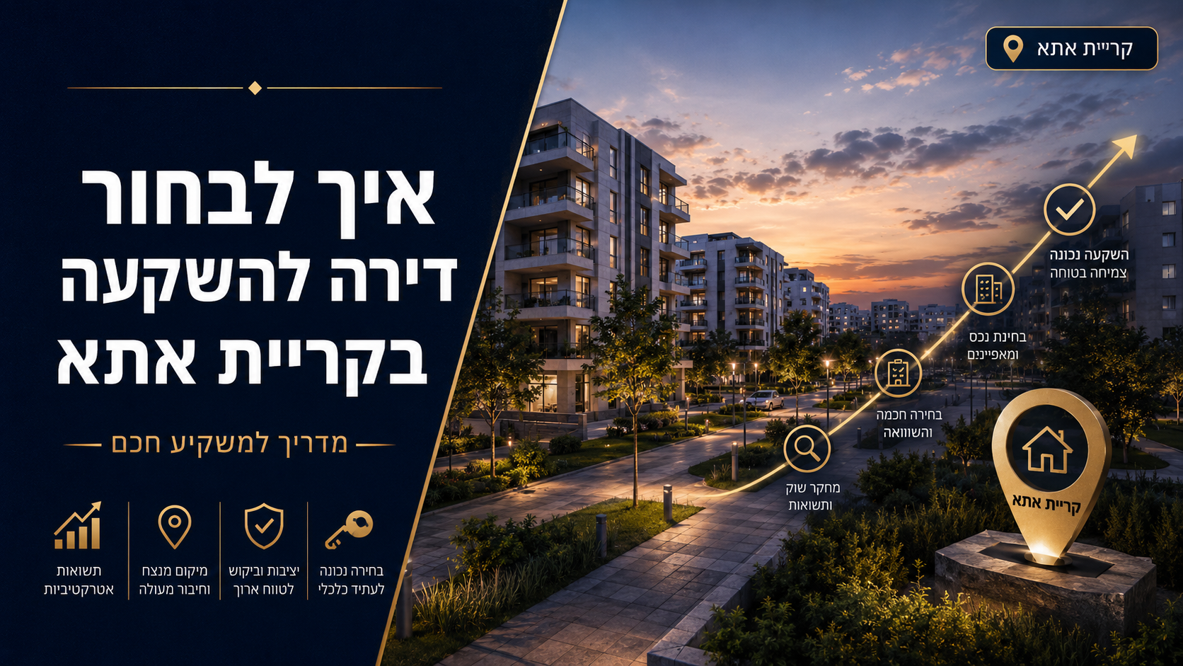 איך לבחור דירה להשקעה בקריית אתא