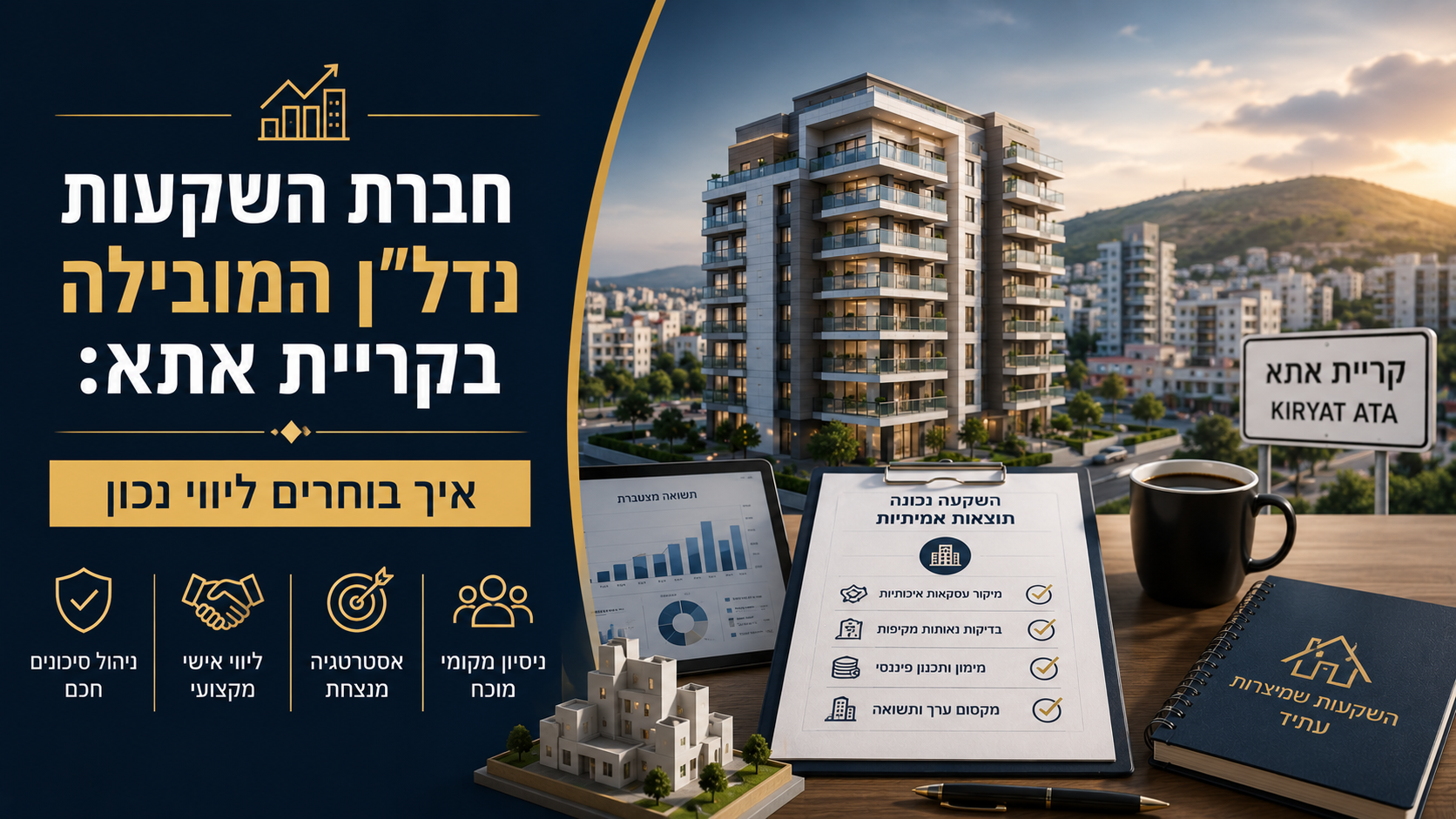 חברת השקעות נדל"ן המובילה בקריית אתא: איך בוחרים ליווי נכון