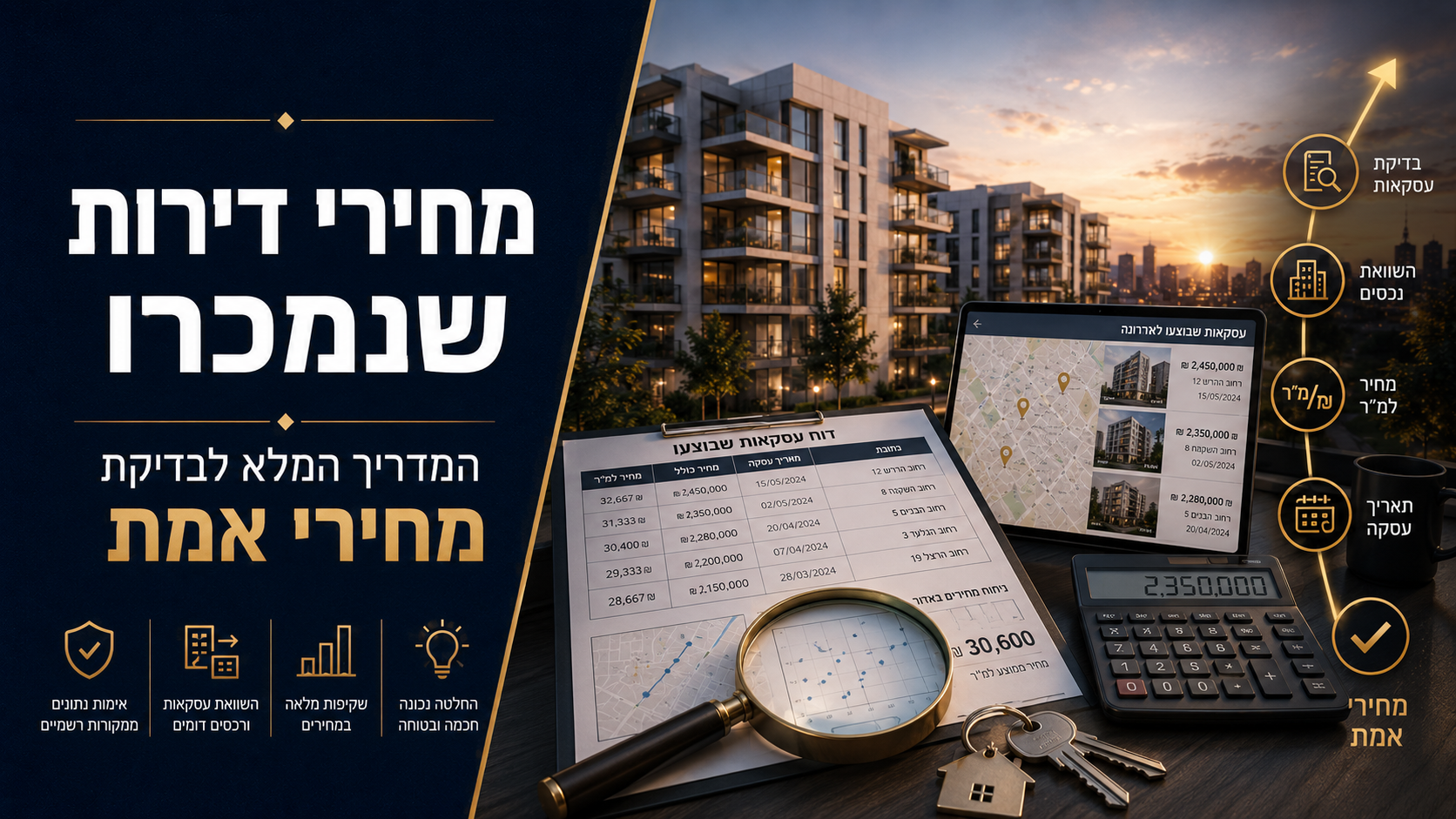 מחירי דירות שנמכרו