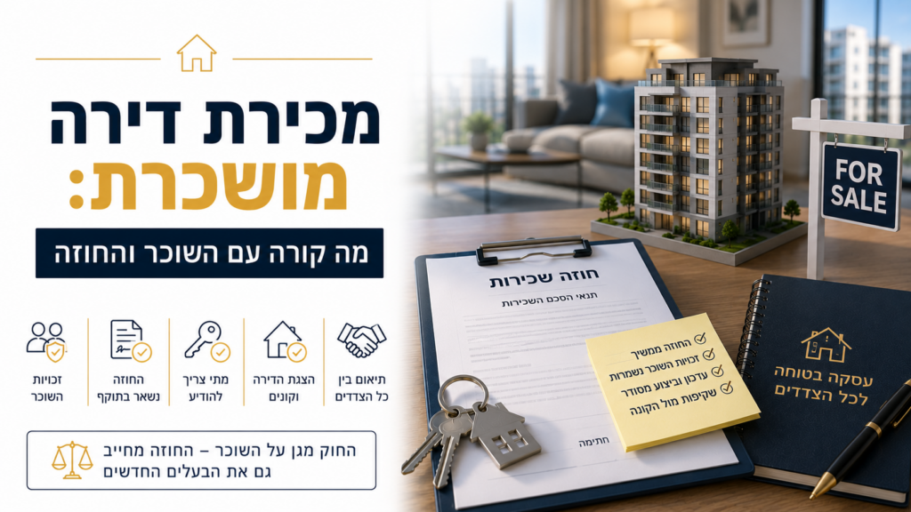 מכירת דירה מושכרת