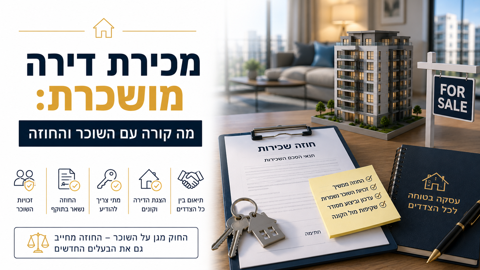 מכירת דירה מושכרת