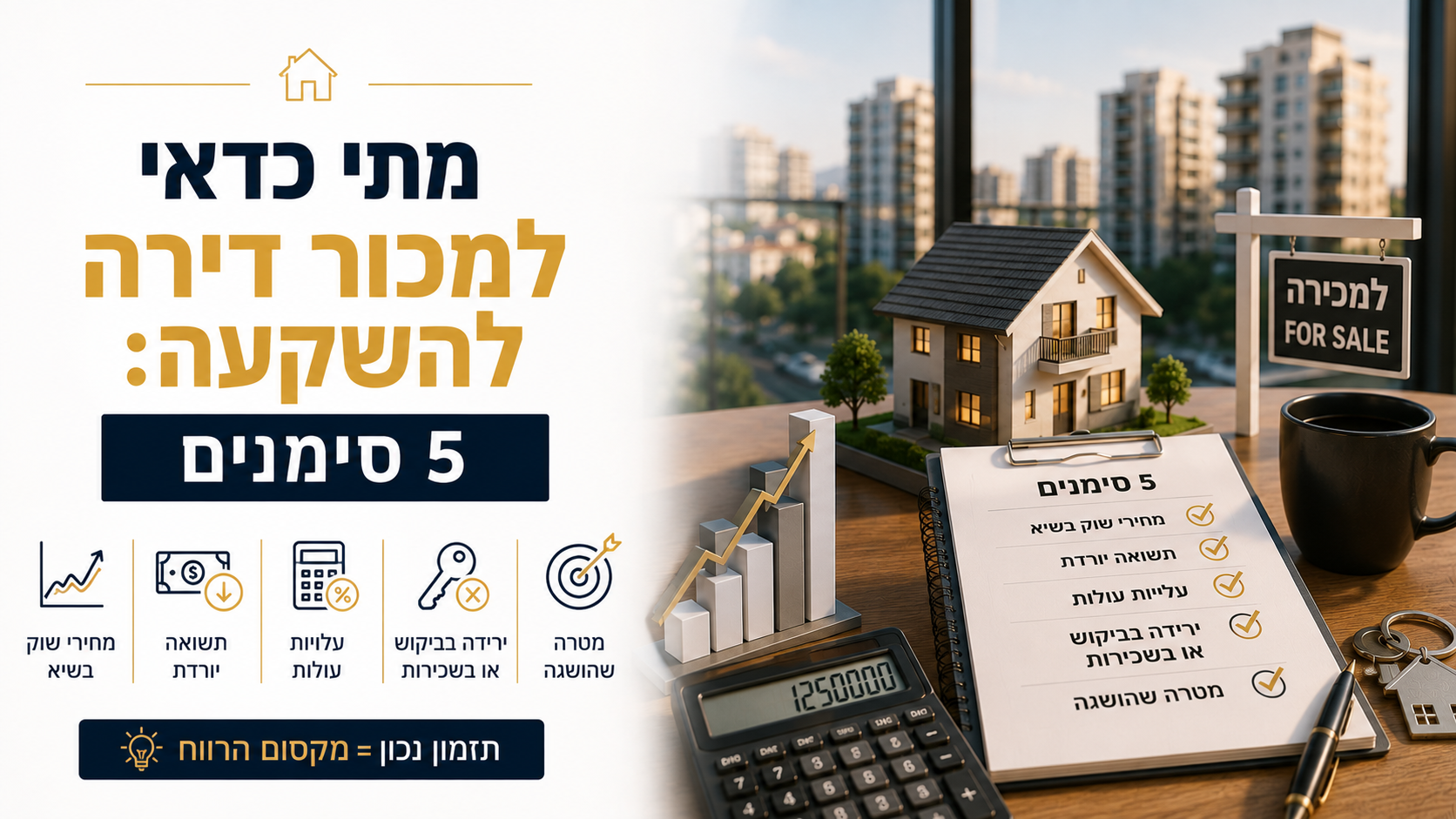 מתי כדאי למכור דירה להשקעה: 5 סימנים